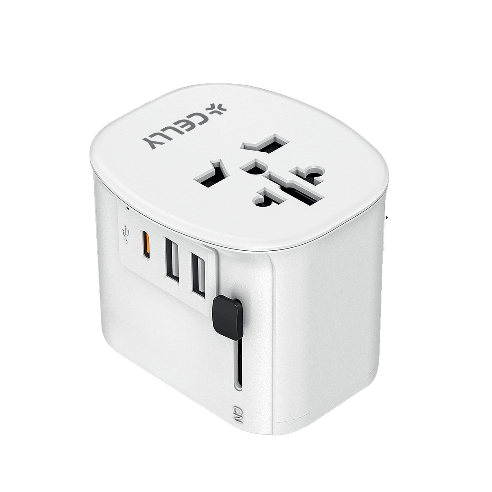 Celly MULTIPLUG TRAVEL CHARGER 30W WH